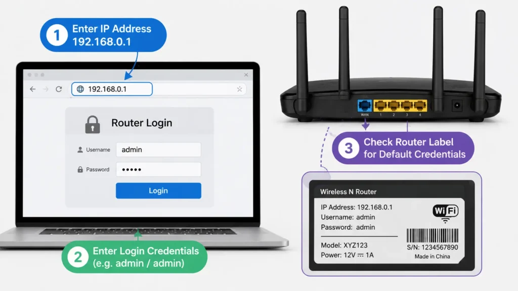 Enter Login Credentials