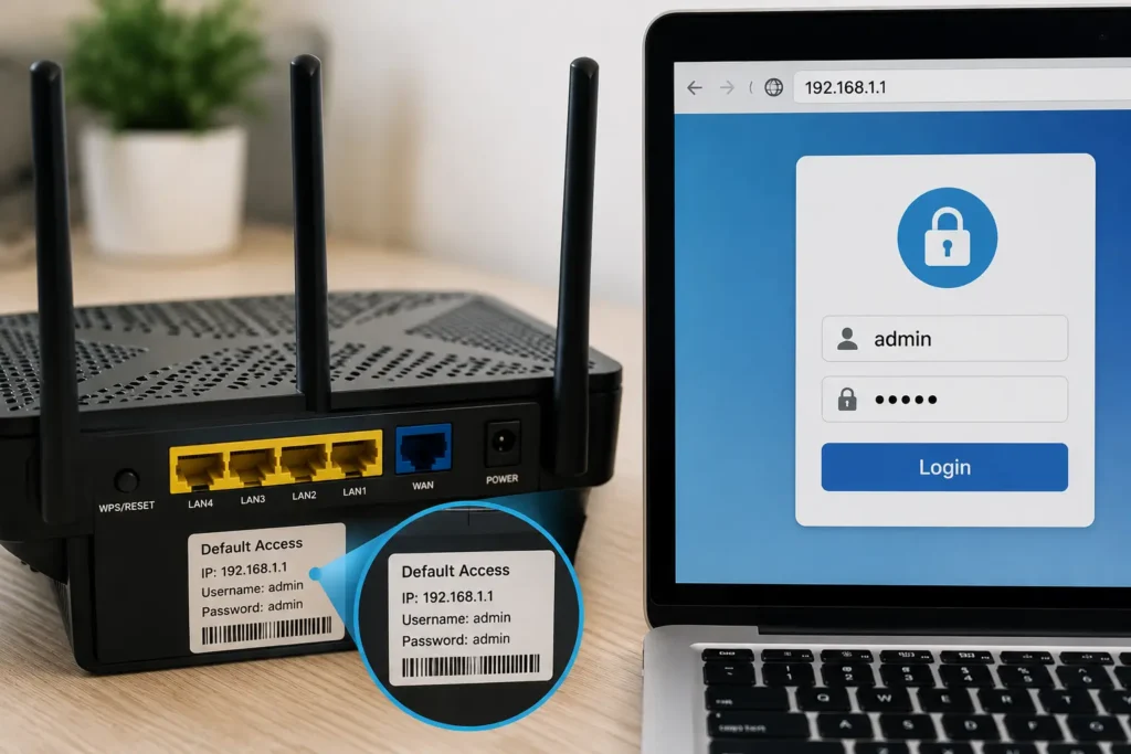 Log In With Default Credentials