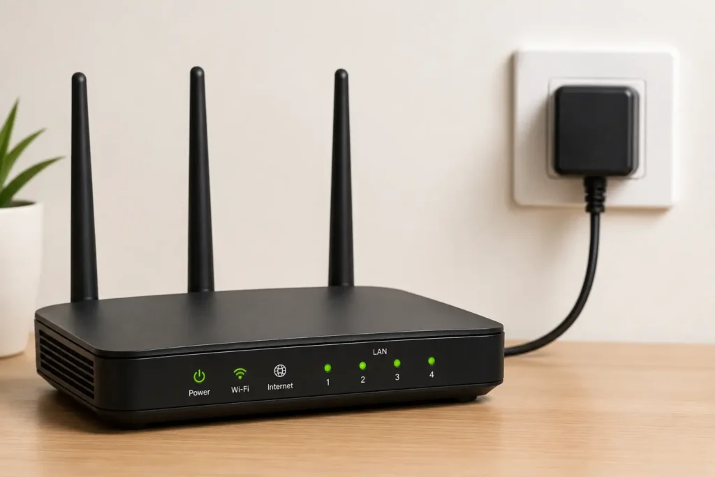 Power On the Router